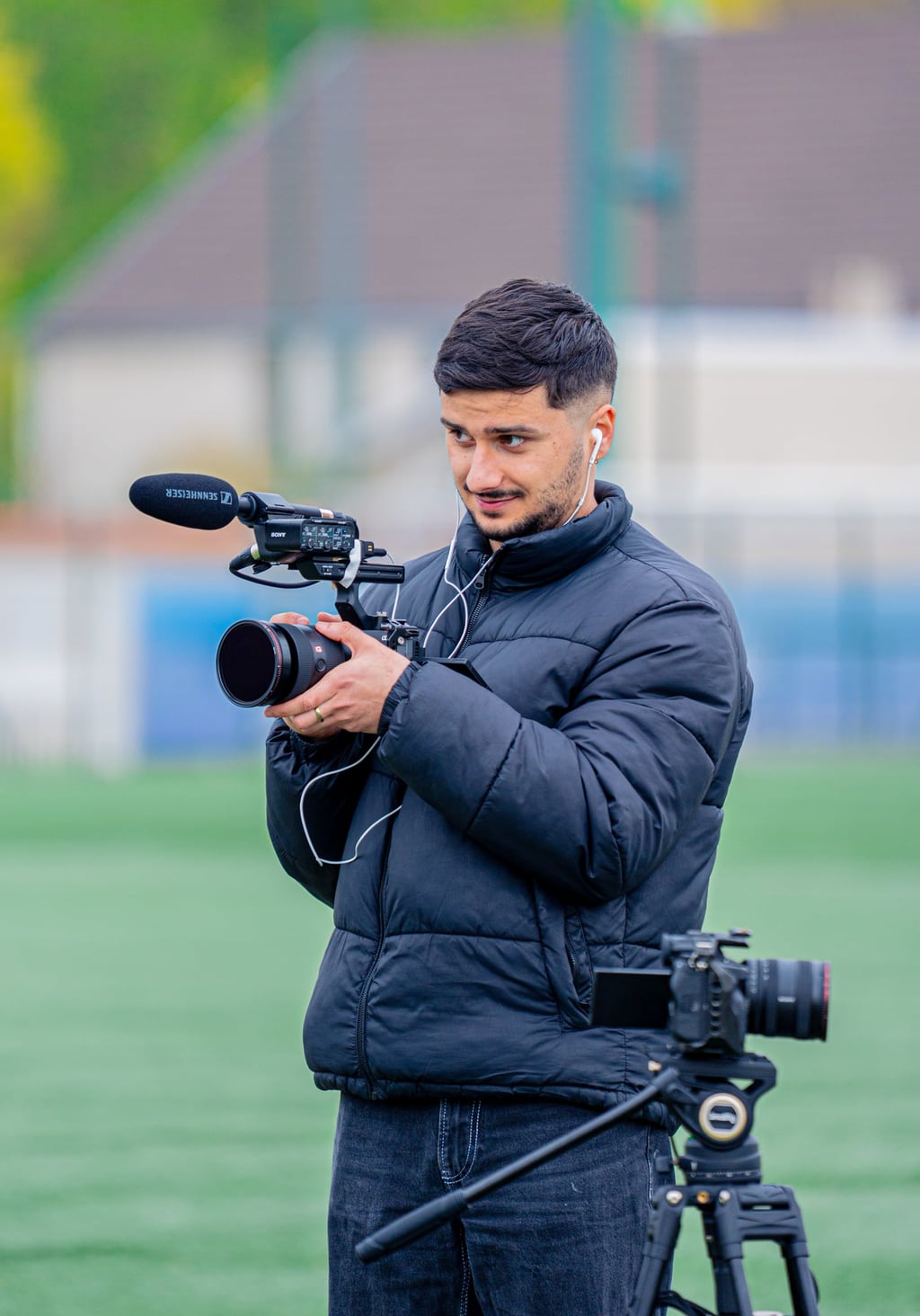 Arnaud Deschasse en tournage